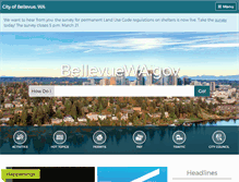 Tablet Screenshot of bellevuewa.gov